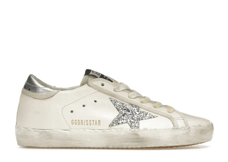 Golden Goose Super-Star White Silver Glitter (GWF00101.F004656.80185)