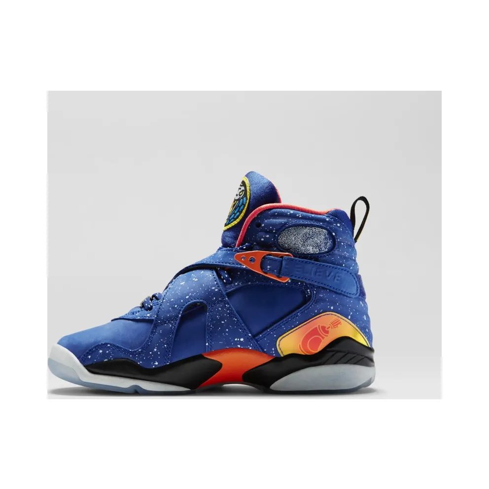 Jordan 8 Retro Doernbecher (GS) Hyper Blue/Electro Orange-Black (729894-480)