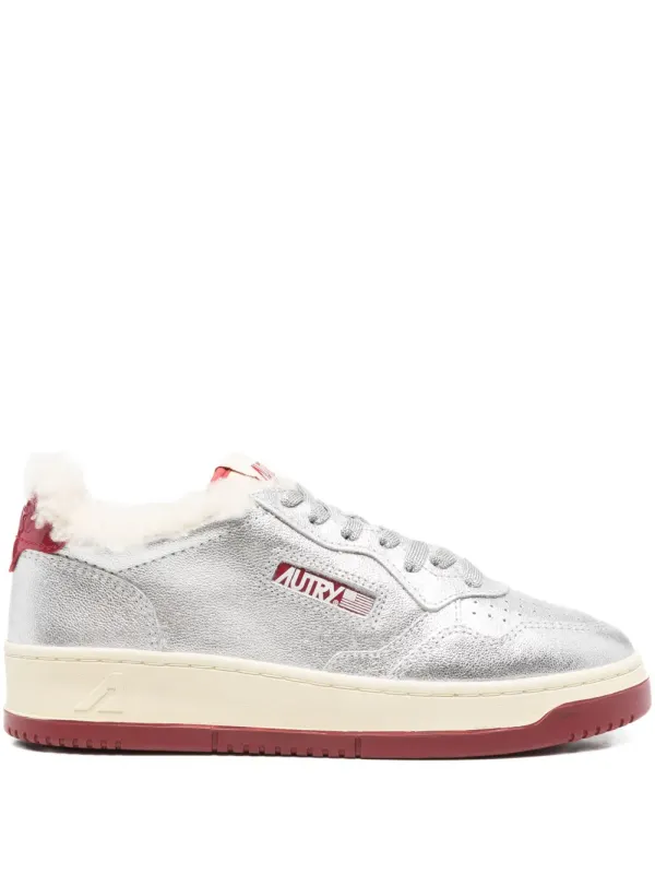 Autry Medalist aus Shearling – Silver (AULWPX03)