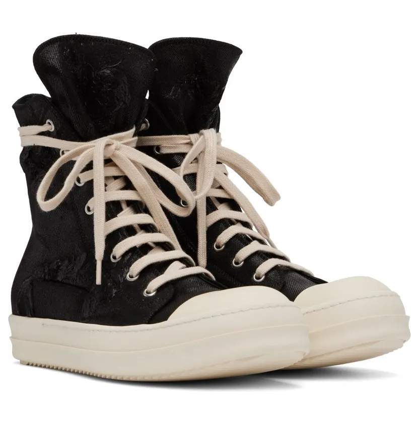 Rick owens Black Foil Slash 911 BLACK/MILK/MILK (DU02B4800 BFLS) (4)