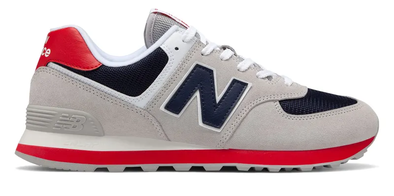 New Balance 574 Classic Grey Navy Red Grey/Navy-Red (ML574MUB)