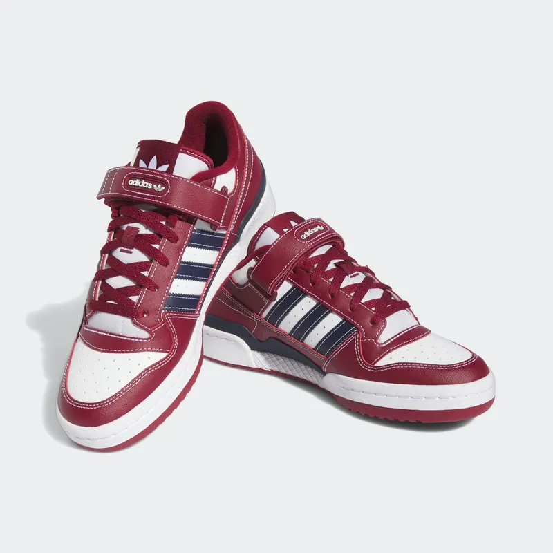 adidas Forum Low Team Collegiate Burgundy Cloud White Collegiate Navy (H03811)