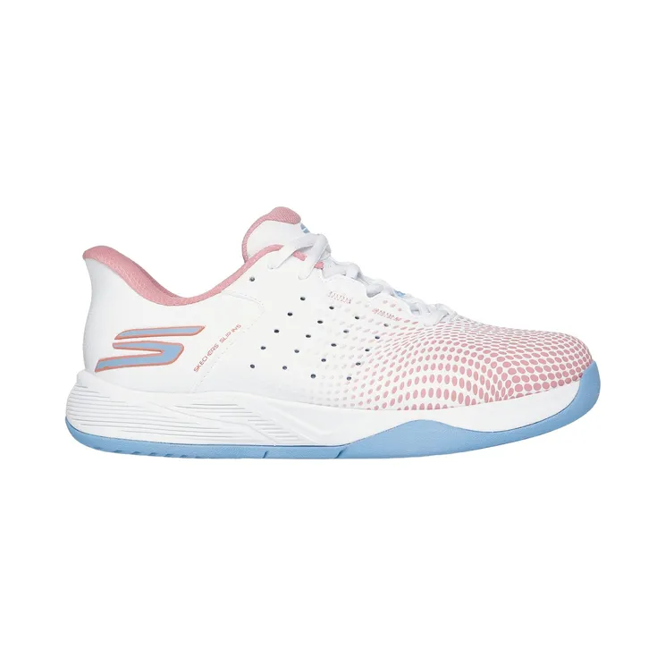 Skechers Slip-ins Relaxed Fit: Viper Court Reload White/Licht Blue (172101CWLBP)