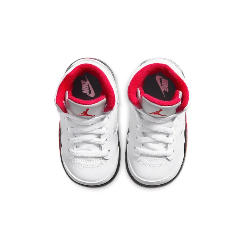 Air Jordan V 5 Retro Fire Red Silver Tongue (TD) (2020) (440890-102)