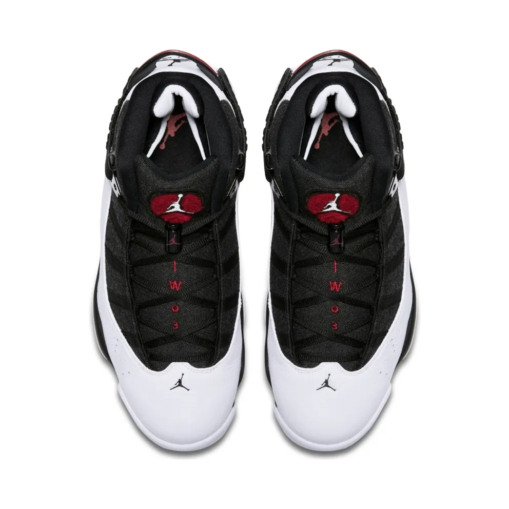 Jordan 6 Rings Black White Gym Red Black/White-Gym Red (322992-012)