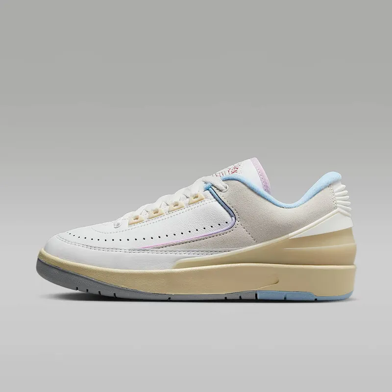 Air Jordan 2 Retro Low “Summit White / Ice Blue / Iced Lilac / Varsity Red” (DX4401-146)