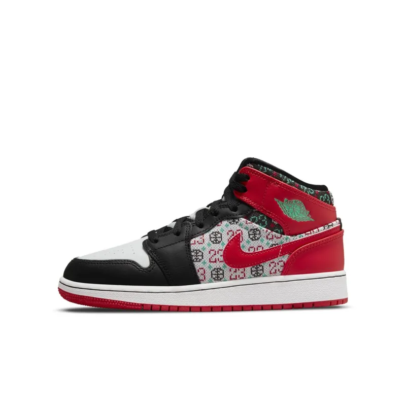 Jordan 1 Mid SE Ugly Christmas Sweater (GS) (DM1208-150)