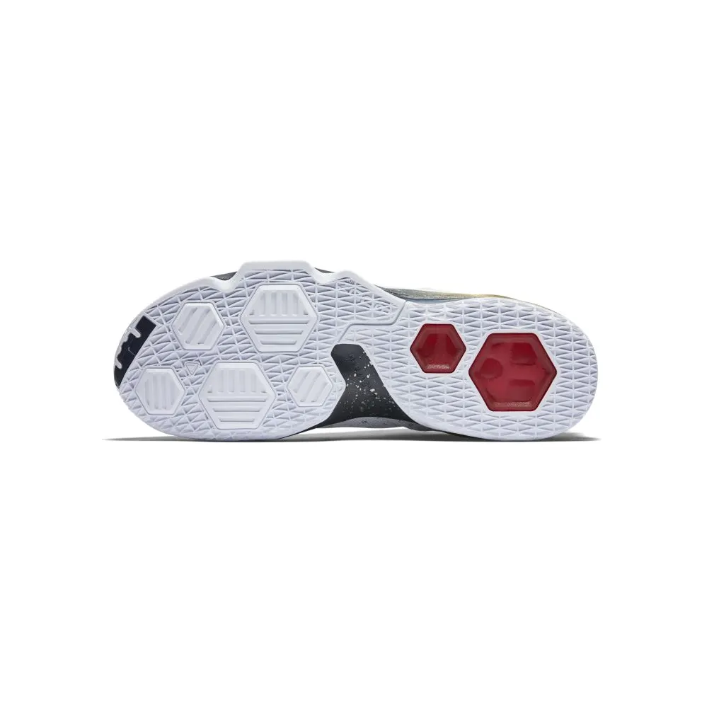 Nike LeBron 13 Low Olympic White/Obsidian-Metallic Gold-University Red (831925-164)