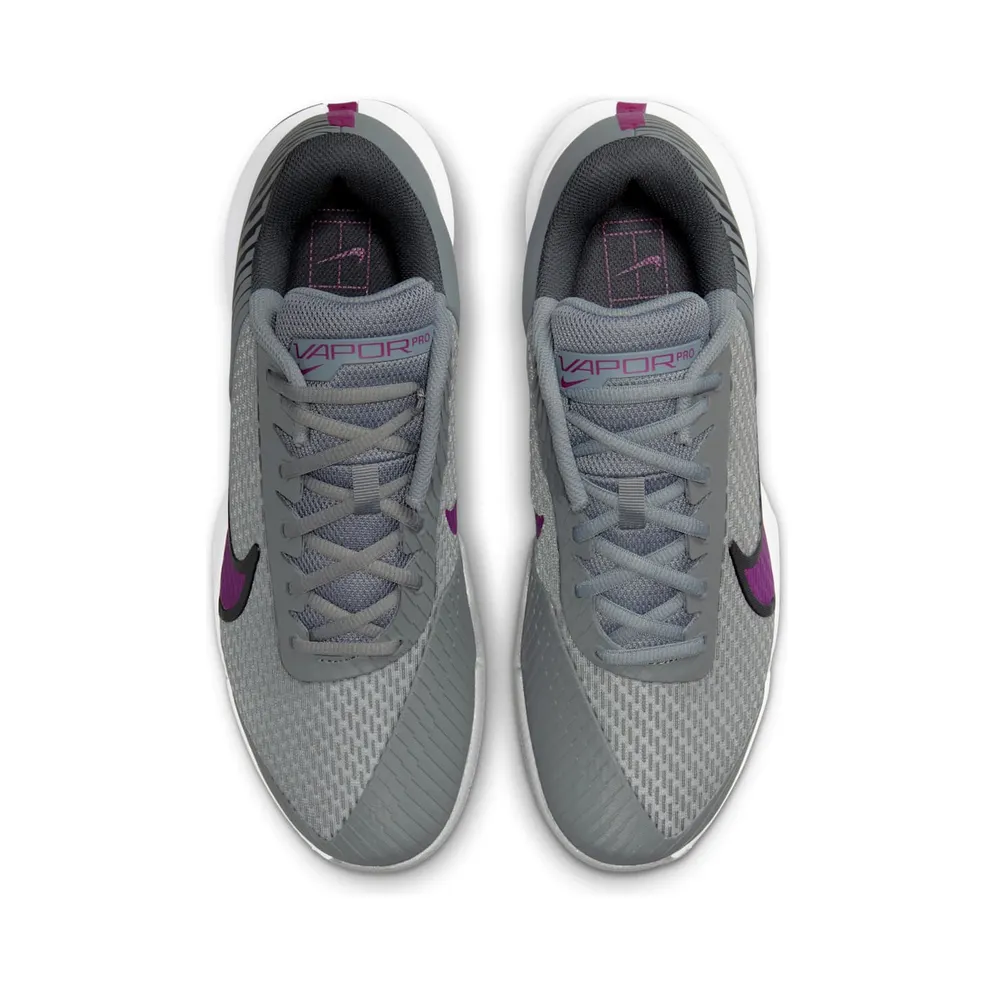 Nike Court Air Zoom Vapor Pro 2 Clay Smoke Grey Dark Smoke Grey Black Sangria (DV2020-006)