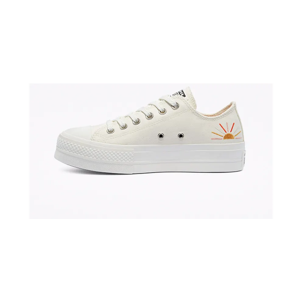 Converse Summer Spirit Platform Chuck Taylor All Star Low Top Egret/multi/vintage White (571924C)