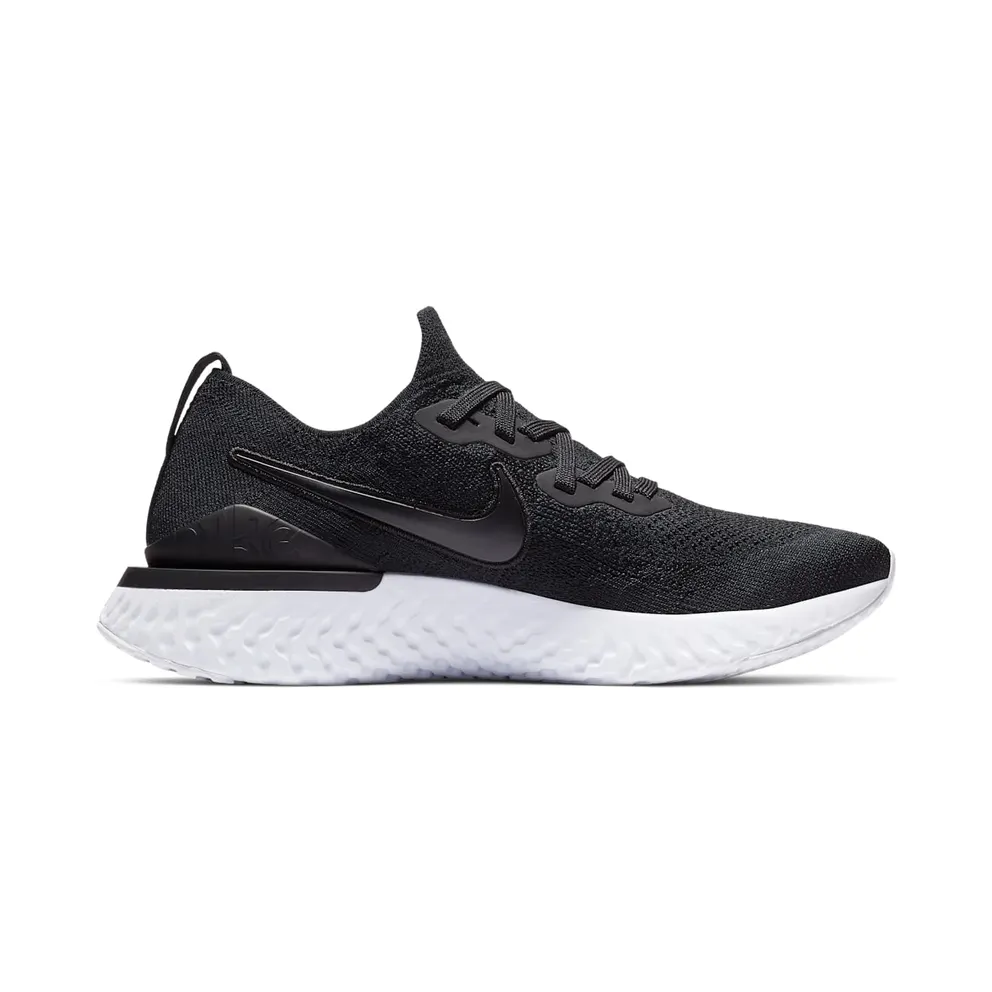 Nike Epic React Flyknit 2 Black White (W) Black/Black-Gunsmoke (BQ8927-002)