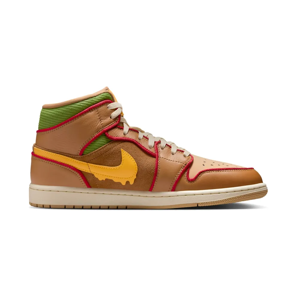 Jordan 1 Mid SE “Cheeseburger” (IB7403-224)
