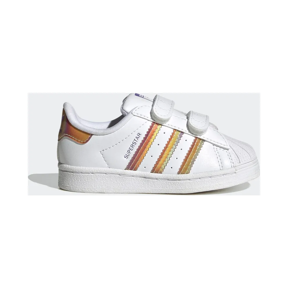 adidas Superstar Schuh Cloud White / Cloud White / Purple Rush (HQ4344)