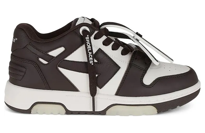 OFF-WHITE Out Of Office OOO Low Tops Chocolate White (OWIA259C99LEA0066G0A)