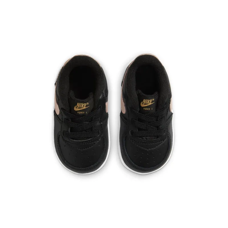 Nike Force 1 Cot Baby Bootie Black (CK2201-004)