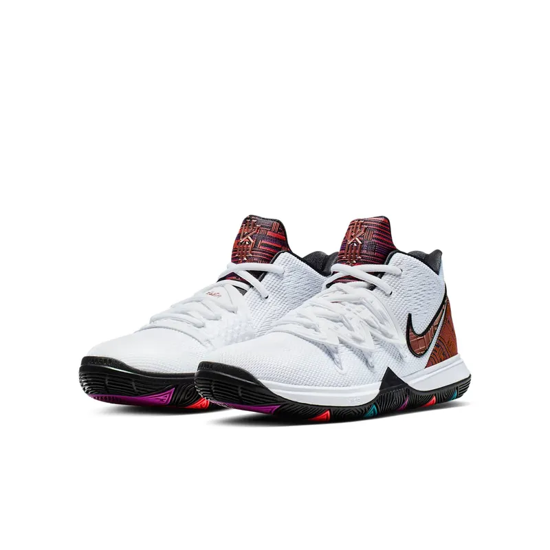 Nike Kyrie 5 BHM 2019 (GS) White/Multi-Color (CI7894-100)