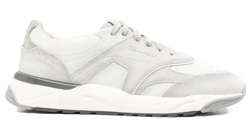 Santoni mit Kontrasteinsatz “Grey” (MBIM22112BGRGSBBG40)