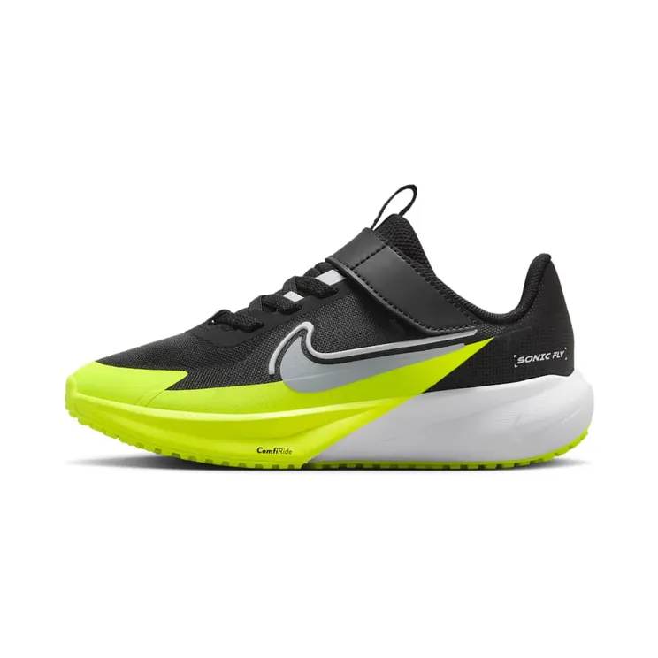 Nike Sonic Fly Black White Volt Wolf Grey (FZ0016-002)