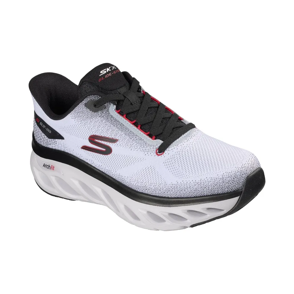 Skechers Slip-ins: Arch Fit Glide-Step – Hirusher Sneaker White/Black/Red