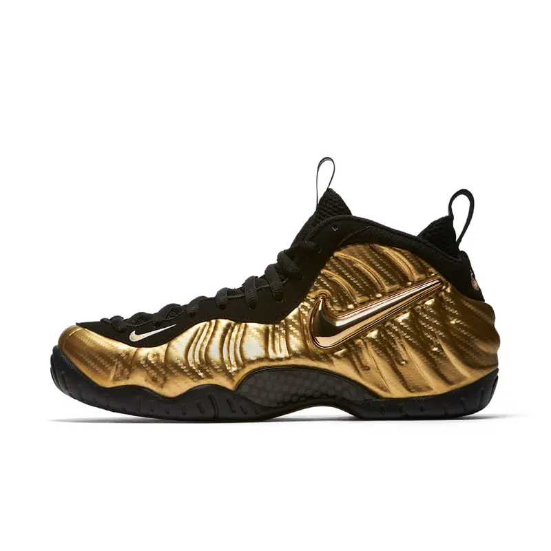 Nike Air Foamposite Pro Metallic Gold Metallic Gold/Black-Black-White (624041-701)