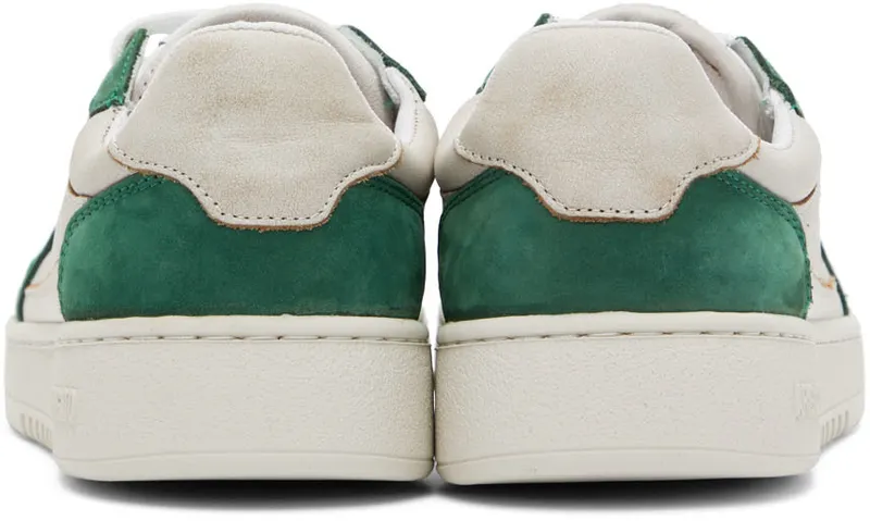 Axel Arigato Off-White & Green Dice Lo Sneakers (41005)