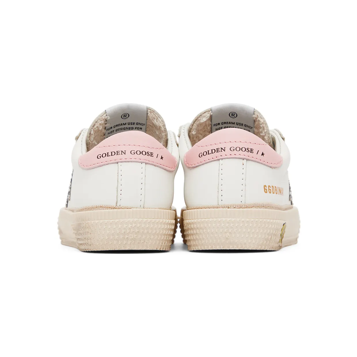 Golden Goose Baby White & Silver Glitter May Sneakers (GJF00112.F001989.10665) (2)