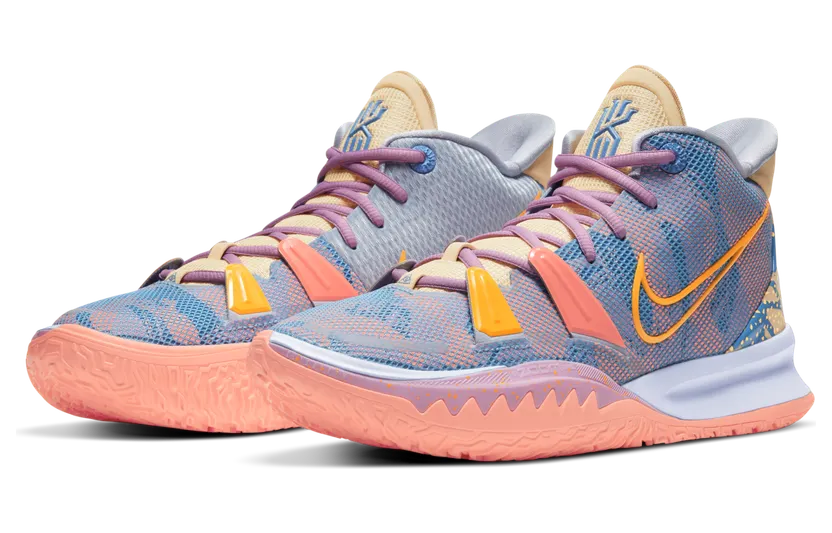 Nike Kyrie 7 Preheat ‘Expressions’ Ghost/Laser Orange/Blue Beyond (DC0588-003)