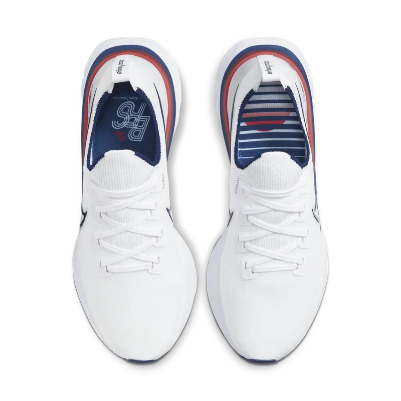 Nike React Infinity Run Flyknit Blue Ribbon Sports White/Track Red-Blue Void (CW7597-100)