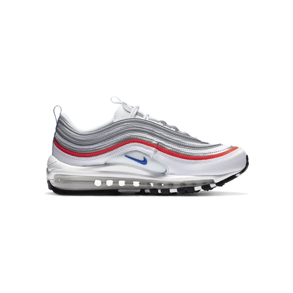 Nike Air Max 97 Metallic Silver Flash Crimson Racer Blue (W) White/Flash Crimson-Metallic Silver-Racer Blue (CZ6087-101)