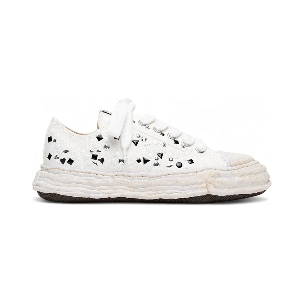 Maison Mihara Yasuhiro Peterson 23 OG Sole Embellished Canvas Low White (A16FW724-WHITE)