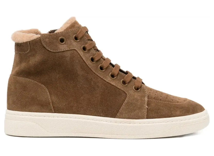 Giuseppe Zanotti High-Top-Sneakers mit Schnürung – Braun (RU50008)