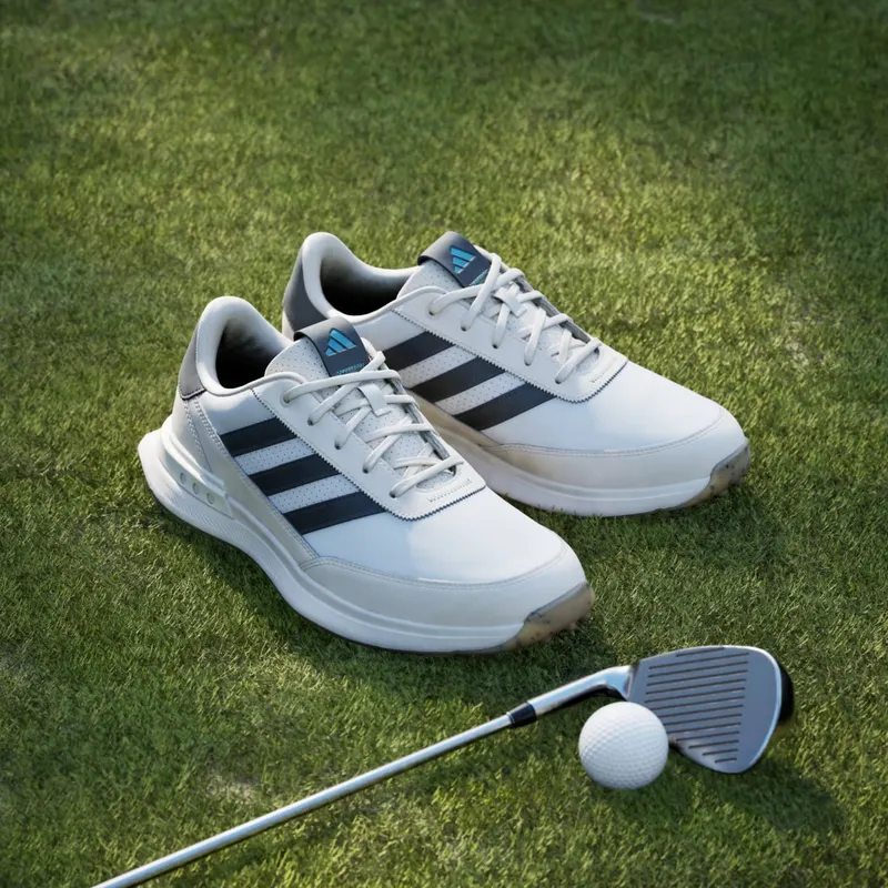 adidas S2G 24 Leather Spikeless Golf Cloud White Carbon Chalk White (JI4171)