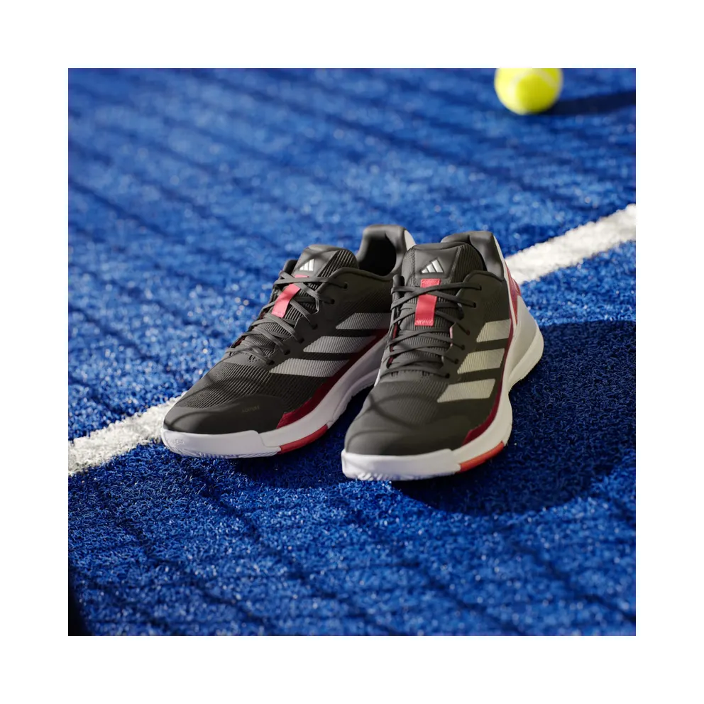 Adidas Crazyquick Padel Core Black / Silver Metallic / Lucid Red (JP9591)
