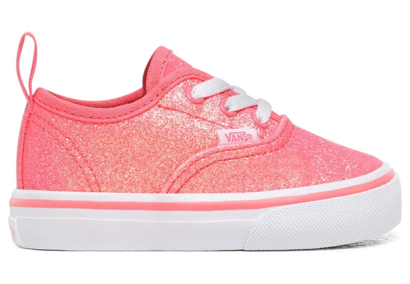 VANS Neon Glitter Elastic Lace Authentic Peuterschoenen (Roze)