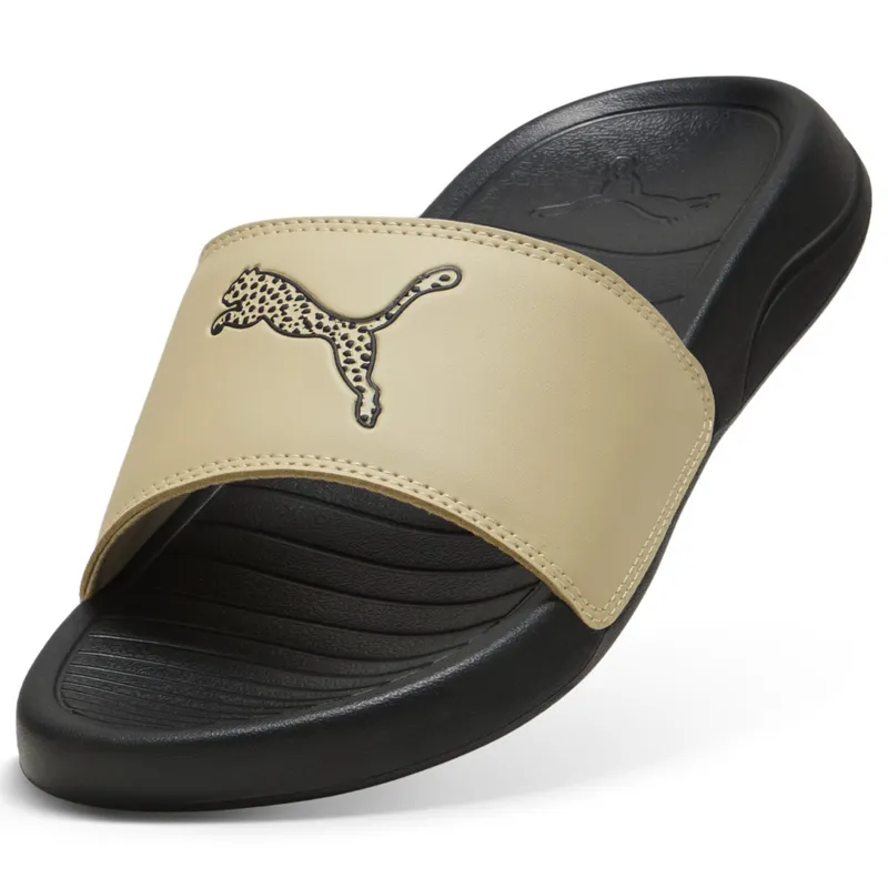 Puma Popcat 20 Topcat Slides “Toasted Almond / Puma Black” (404855_01)