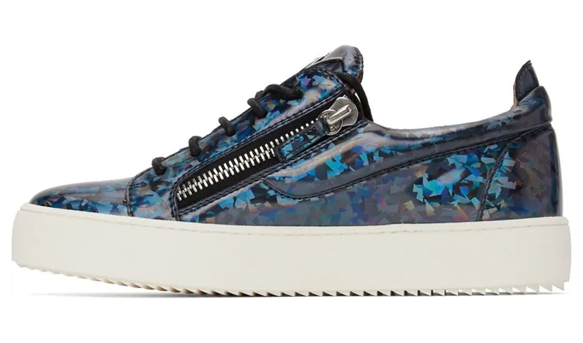 Giuseppe Zanotti Blue Iridescent May London Sneakers (RM20014-91358) (3)