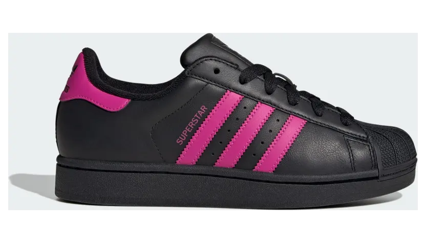 Adidas Superstar II Core Black / Semi Lucid Fuchsia / Core Black (JS1339)