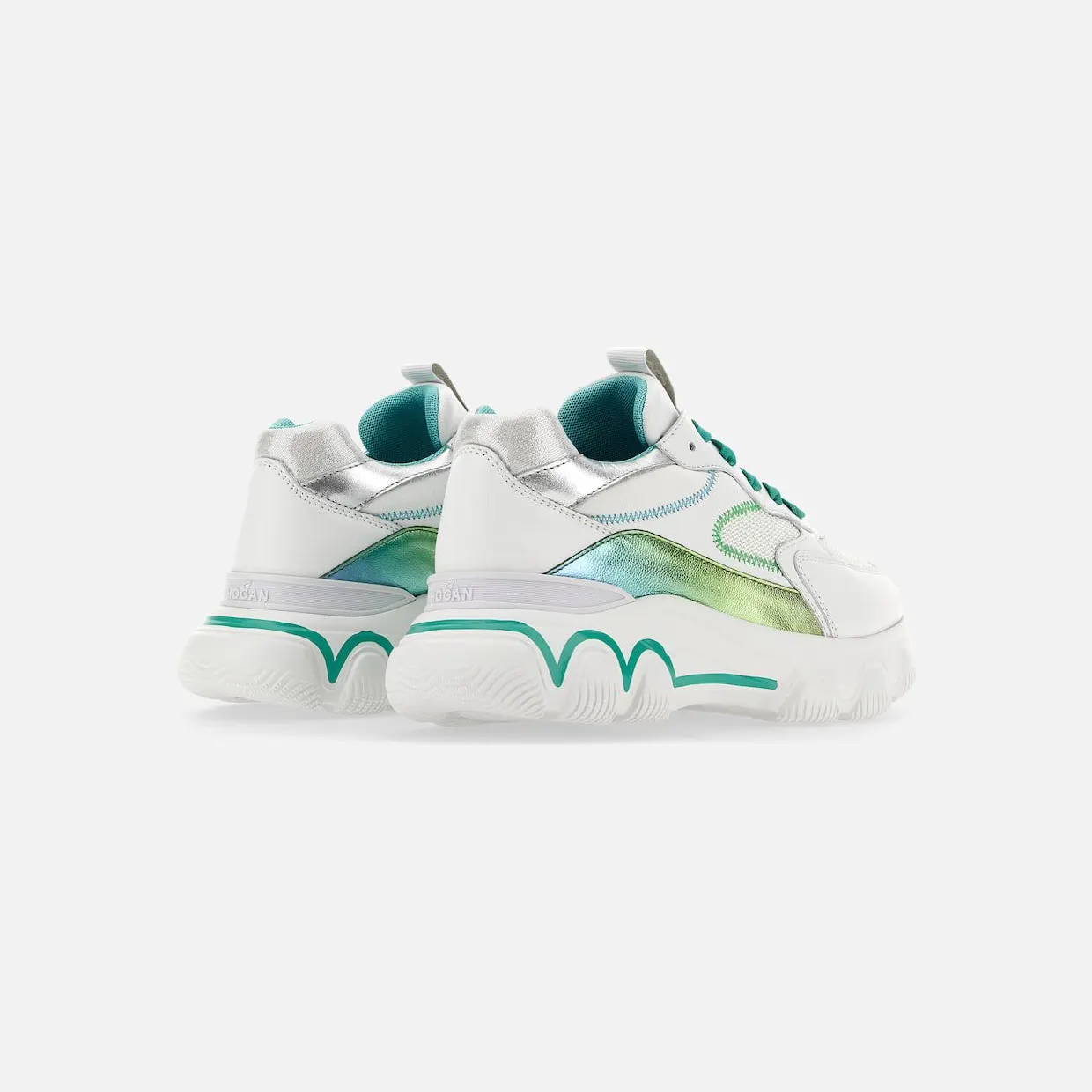 Hogan Hyperactive White Green Blue (HXW5490ET00O9L0VAT) (2)