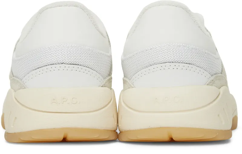 A.P.C. White & Beige Andrea Court (PSAGV-M56116)