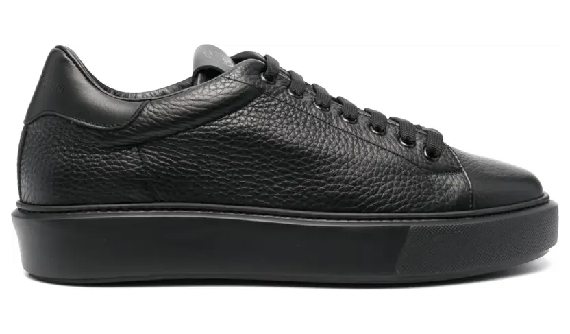 Giuliano Galiano aus strukturiertem Leder “Black” (FIRE1)