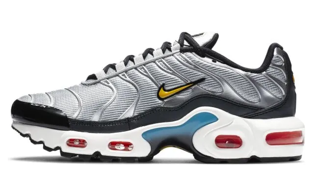 Nike Air Max Plus GS ‘Sky ‘ Metallic Silver/Hyper Crimson/Blue Fury/Speed Yellow (CW6010-001)