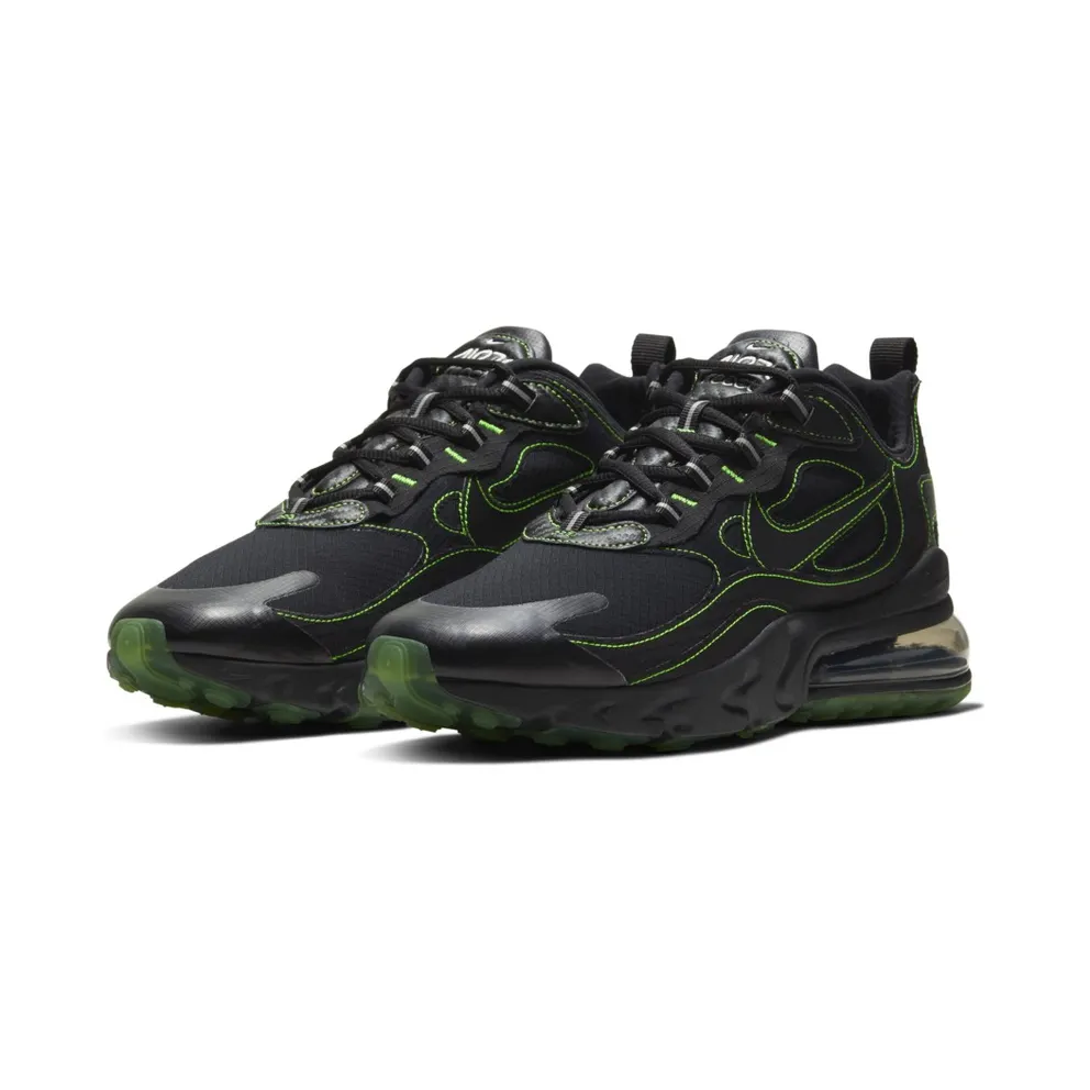 Nike Air Max 270 React Black Electric Green Black/Black-Electric Green (CQ6549-001)
