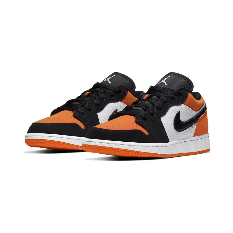 Jordan 1 Low Shattered Backboard (GS) Black/White-Starfish (553560-128)