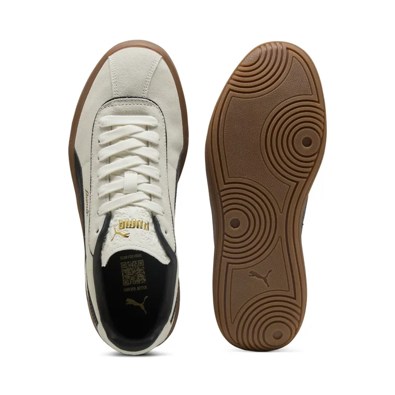 Puma Club Klassika Suede “Warm White / Puma Black / Puma Gold” (400718_01)