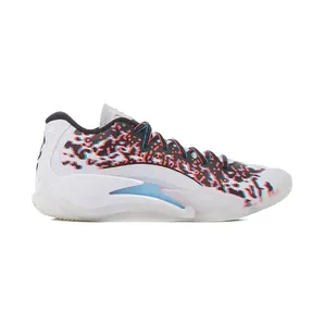 Jordan Zion 3 3D Football Grey/Black/Flash Crimson/Chlorine Blue “White” (FZ1318)