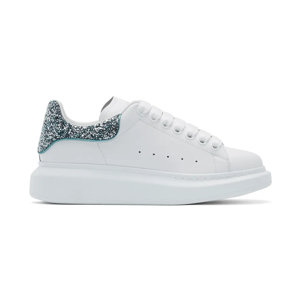 Alexander McQueen SSENSE Exclusive White and Gold Oversized Sneakers (558945WHNBK)