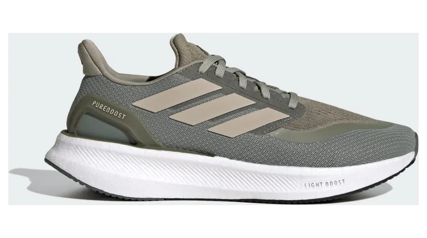 adidas Pureboost 5 Silver Pebble Wonder Beige Olive Strata (IF9195)
