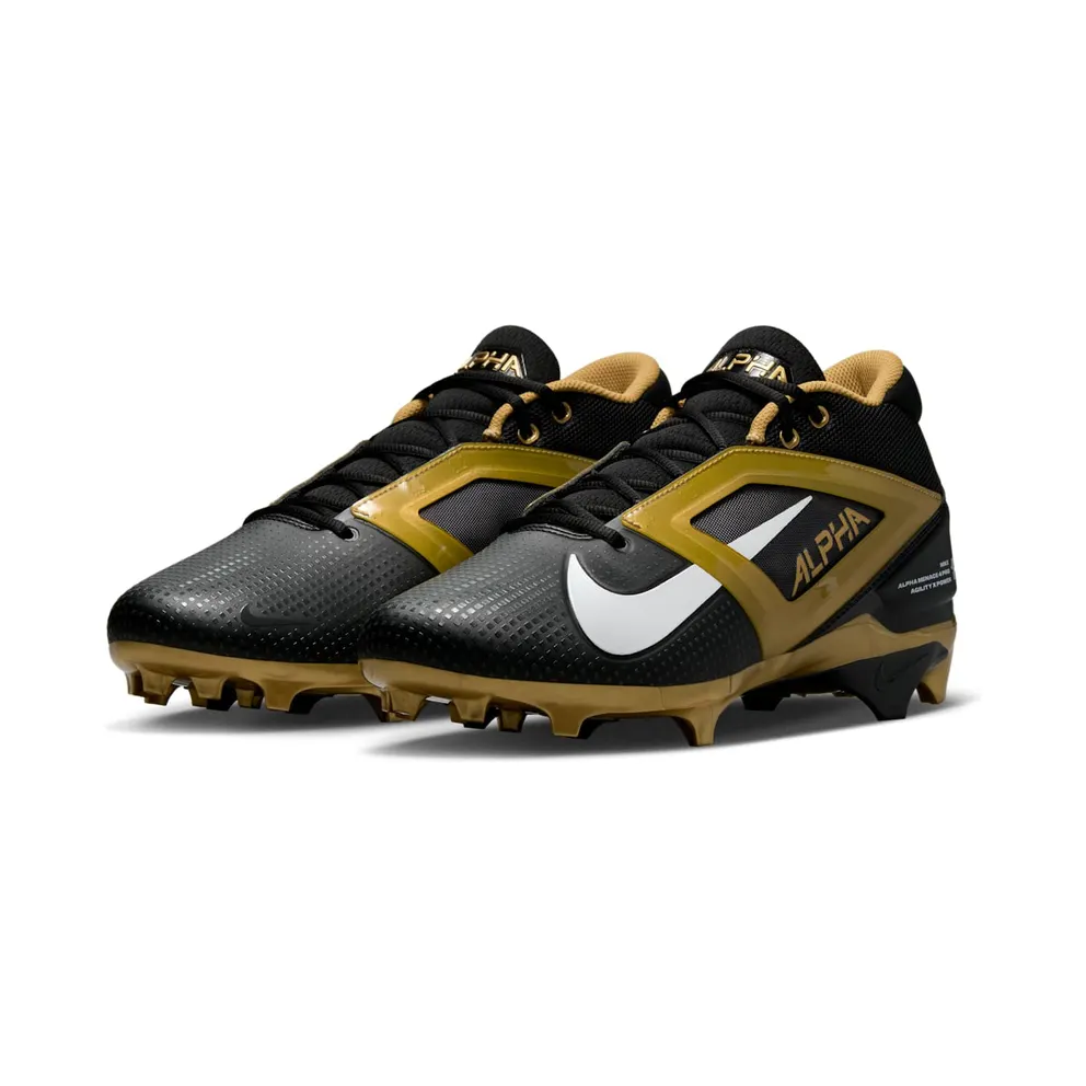 Nike Alpha Menace 4 Pro Black Metallic Gold White (FD7037-003)