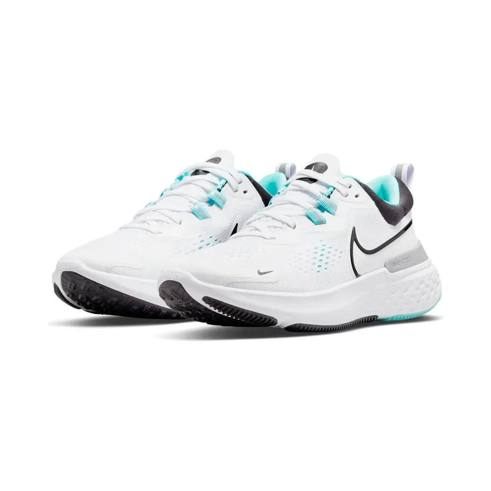 Nike React Miler 2 “White / Dynamic Turquoise / Black” (CW7136-100)