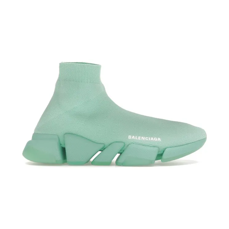 Balenciaga Speed 2.0 Recycled Transparent Sole Green (654020W2DI43412)